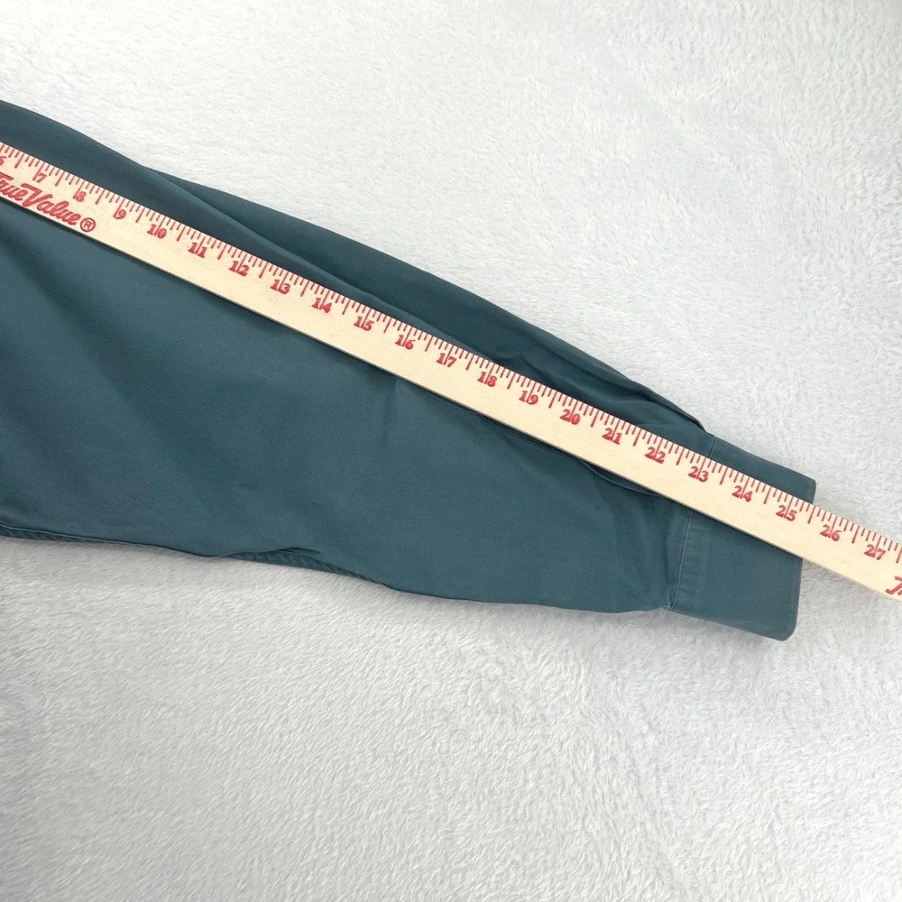 VTG Banana Republic Safari Mill Valley Mens Large Button Down Shirt Teal Green